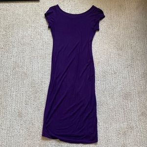Missguided purple midi dress // size s/m